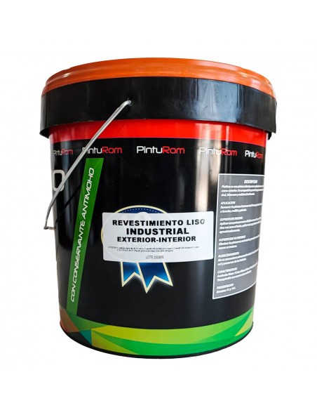 Pintura blanca para fachadas exterior - interior, revestimiento liso industrial Platino