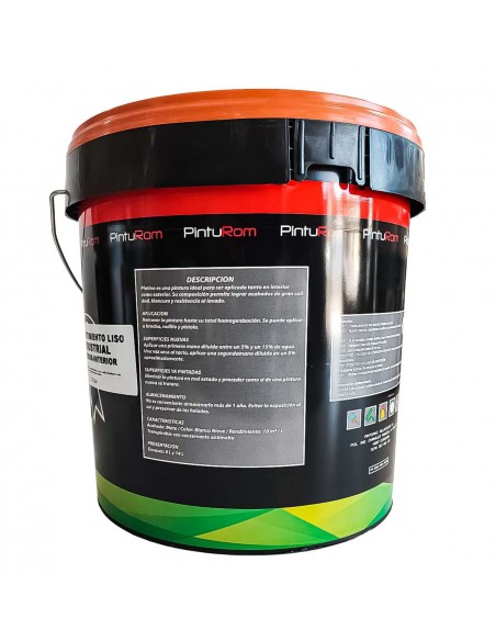 Pintura blanca para fachadas exterior - interior, revestimiento liso industrial Platino