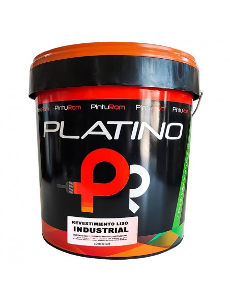 Pintura blanca para fachadas exterior - interior, revestimiento liso industrial Platino