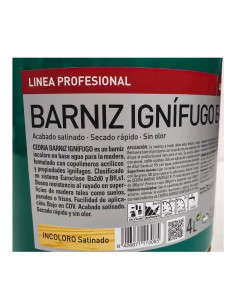 Barniz Ignífugo BB-77 acrílico protector fuego madera CEDRIA 2