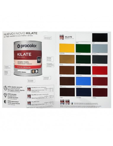Esmalte Sintético Brillante con Poliuretano KILATE PROCOLOR
