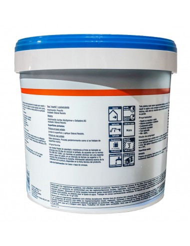 Pintura Plástica Mate SIDERAL RESISTO PROCOLOR reverso