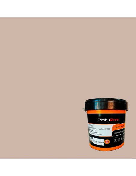 Pintura Fachadas color Tierra Titanium Color 100% Acrílico.