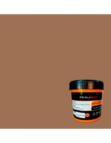 Pintura Fachadas color Pardo Árabe Titanium Color 100% Acrílico.