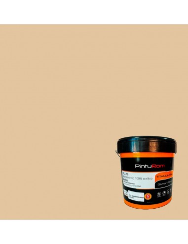 Pintura Fachadas color Esparto Titanium Color 100% Acrílico.