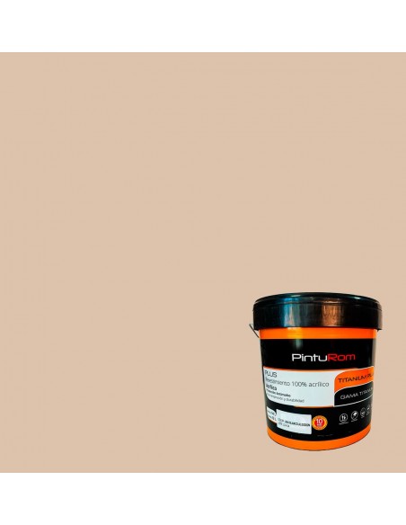 Pintura Fachadas color Desierto Titanium Color 100% Acrílico.