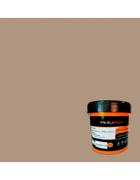 Pintura Fachadas color Siena Titanium Color 100% Acrílico.