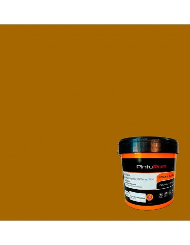 Pintura Fachadas color Tierra Andalusi Titanium Color 100% Acrílico.