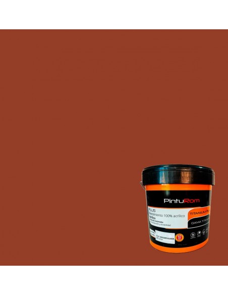 Pintura Fachadas color Rojo Maestranza Titanium Color 100% Acrílico.