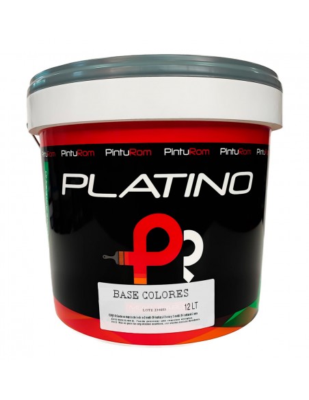 Pintura de interior color gris cemento PLATINO COLOR 14 litros.