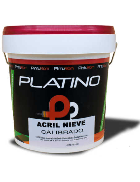 Pintura Plástica Platino ACRIL NIEVE PINTUROM