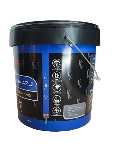 Pintura interior vinílica ETIQUETA AZUL PLATINO PINTUROM