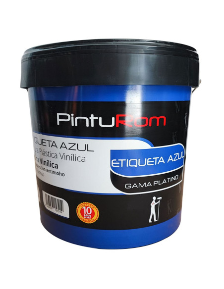 Pintura interior vinílica ETIQUETA AZUL PLATINO PINTUROM