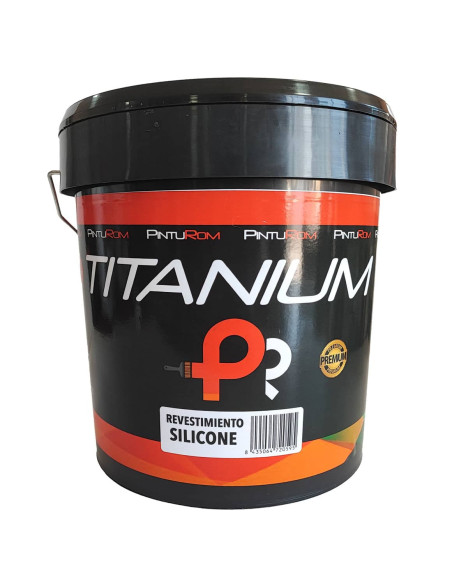Pintura fachadas blanca siliconada TITANUM
