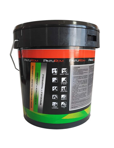 Pintura fachadas blanca siliconada TITANUM simbología