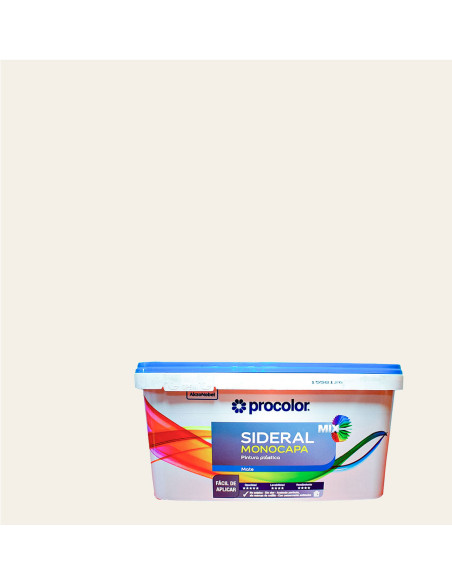 Pintura Plástica SIDERAL MIX MONOCAPA PROCOLOR Mate - perla suave