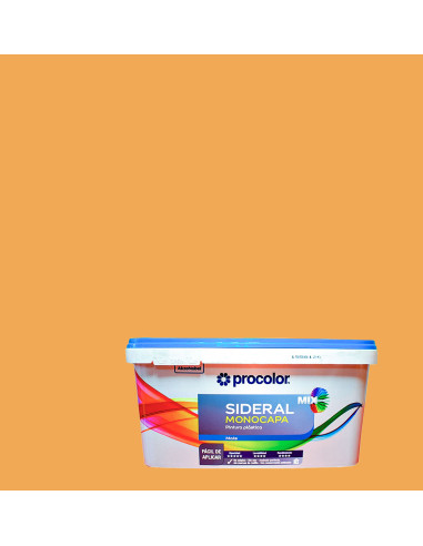 Pintura Plástica SIDERAL MIX MONOCAPA PROCOLOR Mate - melocotón natural