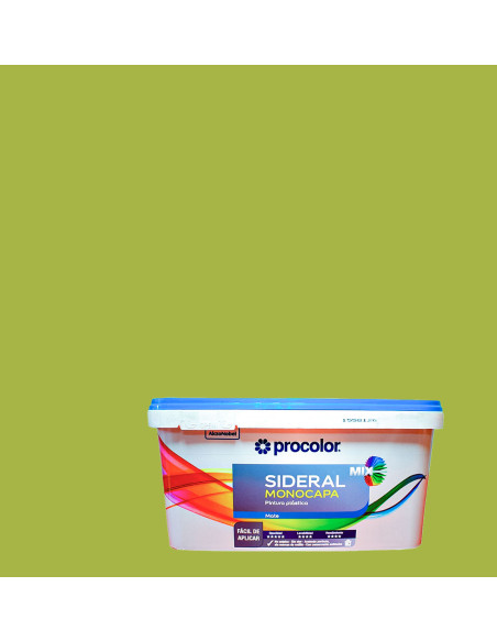 Pintura Plástica SIDERAL MIX MONOCAPA PROCOLOR Mate - verde natural