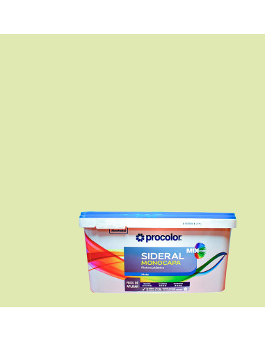 Pintura Plástica SIDERAL MIX MONOCAPA PROCOLOR Mate - verde intermedio
