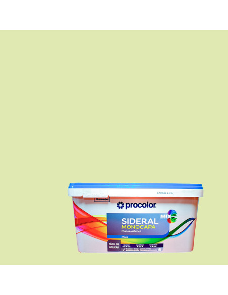 Pintura Plástica SIDERAL MIX MONOCAPA PROCOLOR Mate - verde intermedio