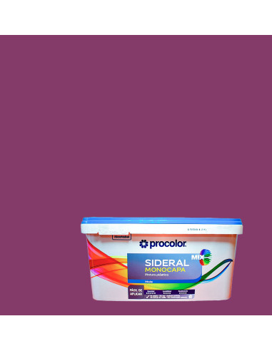 Pintura Plástica SIDERAL MIX MONOCAPA PROCOLOR Mate - violeta natural