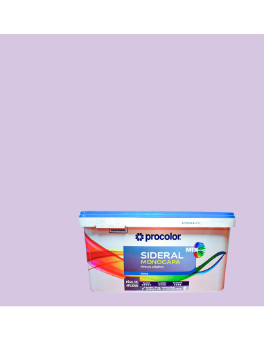 Pintura Plástica SIDERAL MIX MONOCAPA PROCOLOR Mate - violeta intermedio