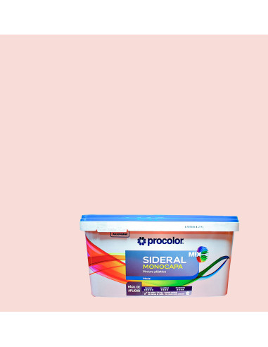 Pintura Plástica SIDERAL MIX MONOCAPA PROCOLOR Mate - malva suave