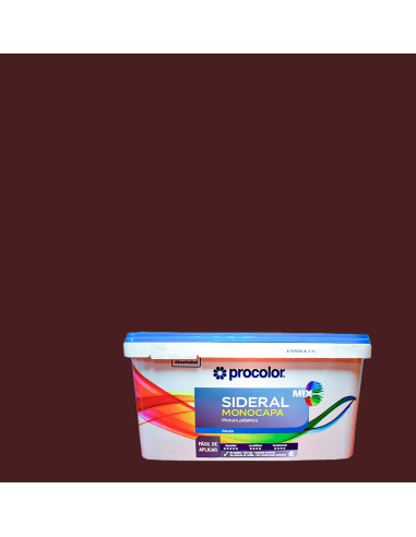 Pintura Plástica SIDERAL MIX MONOCAPA PROCOLOR Mate - marrón trópico