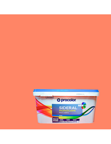 Pintura Plástica SIDERAL MIX MONOCAPA PROCOLOR Mate - zumo guayaba