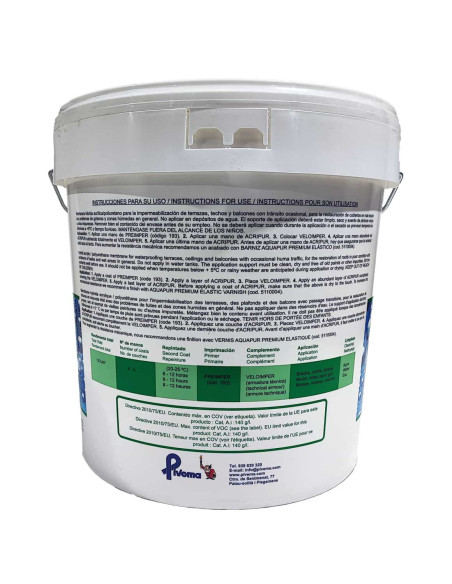 Pintura Impermeabilizante Membraba PU ACRIPUR trasera