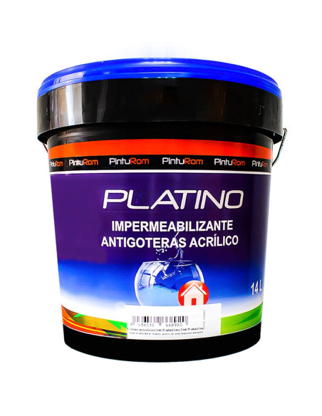 Impermeabilizante antigoteras PLATINO PINTUROM 14 L.