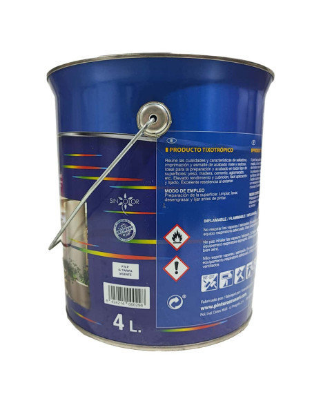 Pintura quitamanchas blanca PINCUSA imagen lateral