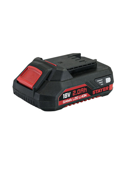 Batería de li-on gama L-20 STAYER 2.0 Ah.