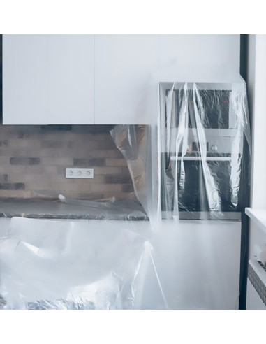 Plástico cubretodo rollo de 2 x 50 m ZENKO - cocina