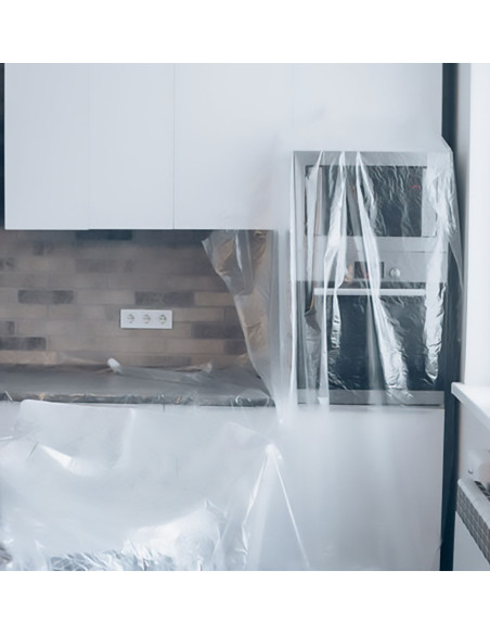 Plástico cubretodo rollo de 2 x 50 m ZENKO - cocina