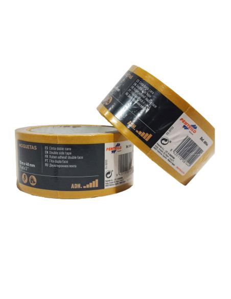 Cinta adhesiva doble cara para moqueta 4,8 cm x 10 m. PENTRILO|Pinturom - Tu tienda de pinturas online