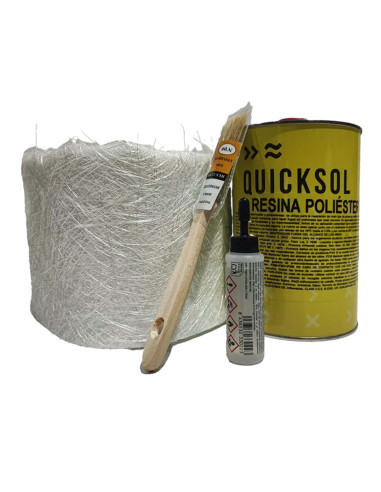 Kit fibra de vidrio y poliéster de reparación QUICKSOL|Pinturom - Tu tienda de pinturas online|18,11 €