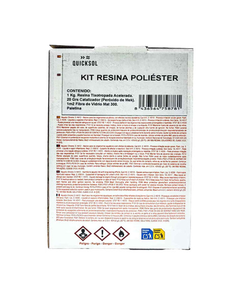Kit fibra de vidrio y poliéster de reparación QUICKSOL|Pinturom - Tu tienda de pinturas online Kit fibra de vidrio y poliéster de reparación QUICKSOL|Pinturom - Tu tienda de pinturas online