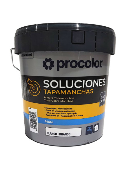 Pintura quitamanchas al agua paredes y techos PROCOLOR