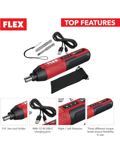 Atornillador batería de mano flex sd-300