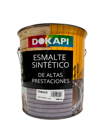 Esmalte Sintético DOKAPI Satinado Latón grande Anverso