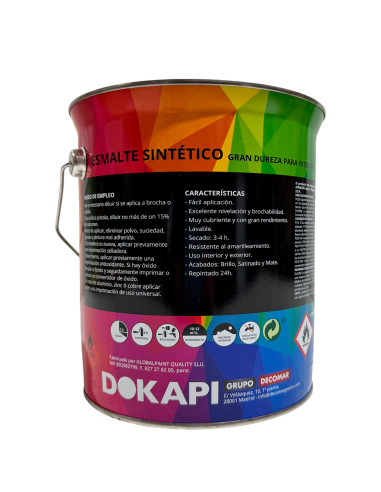 Esmalte Sintético DOKAPI Brillante Latón grande reverso