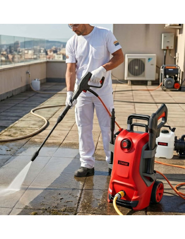 Hidrolimpiadora alta presión HL 2200 B STAYER en uso