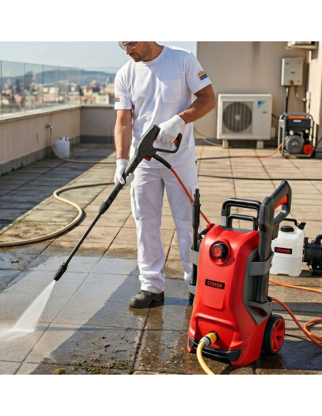 Hidrolimpiadora alta presión HL 2200 B STAYER en uso