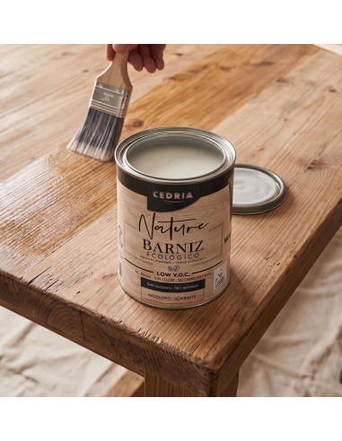 Barniz Ecológico incoloro semimate Nature  CEDRIA