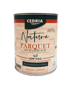 Barniz parquet ecológico Nature CEDRIA envase 750 ml.