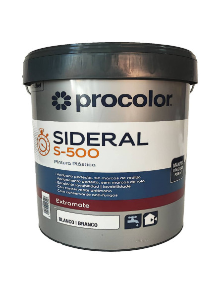 Pintura blanca inte-ext de alta calidad S-500 envase vista frontal