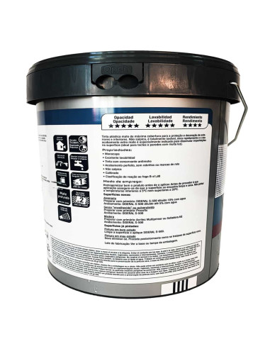 Pintura blanca inte-ext de alta calidad S-500 envase vista lateral