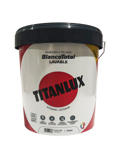Pintura Titanlux Blanco Total int-ext BB envase 14 l. vista frontal