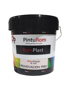 Masilla para renovar gotelé ROMPLAST RENOVACIÓN PRO vista frontal envase 5 kg.